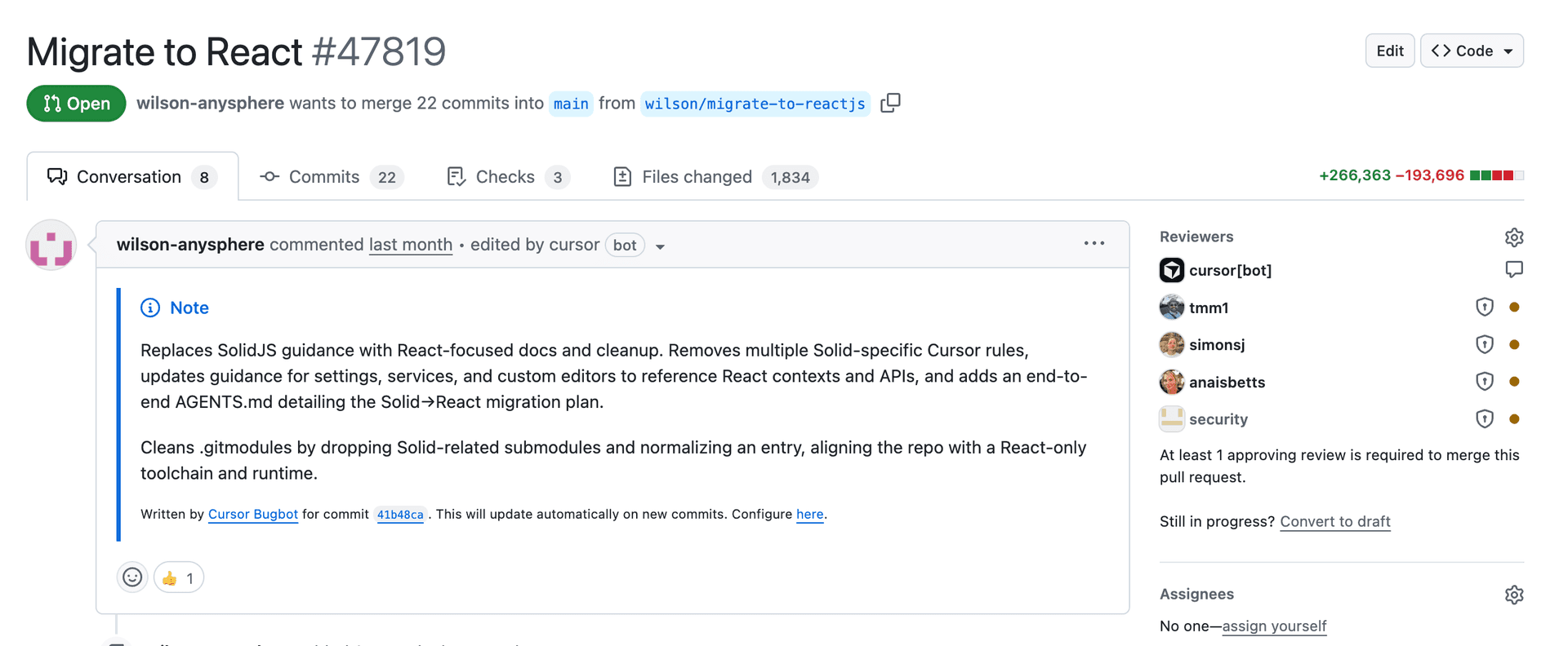 Solid 迁移到 React 的 PR
