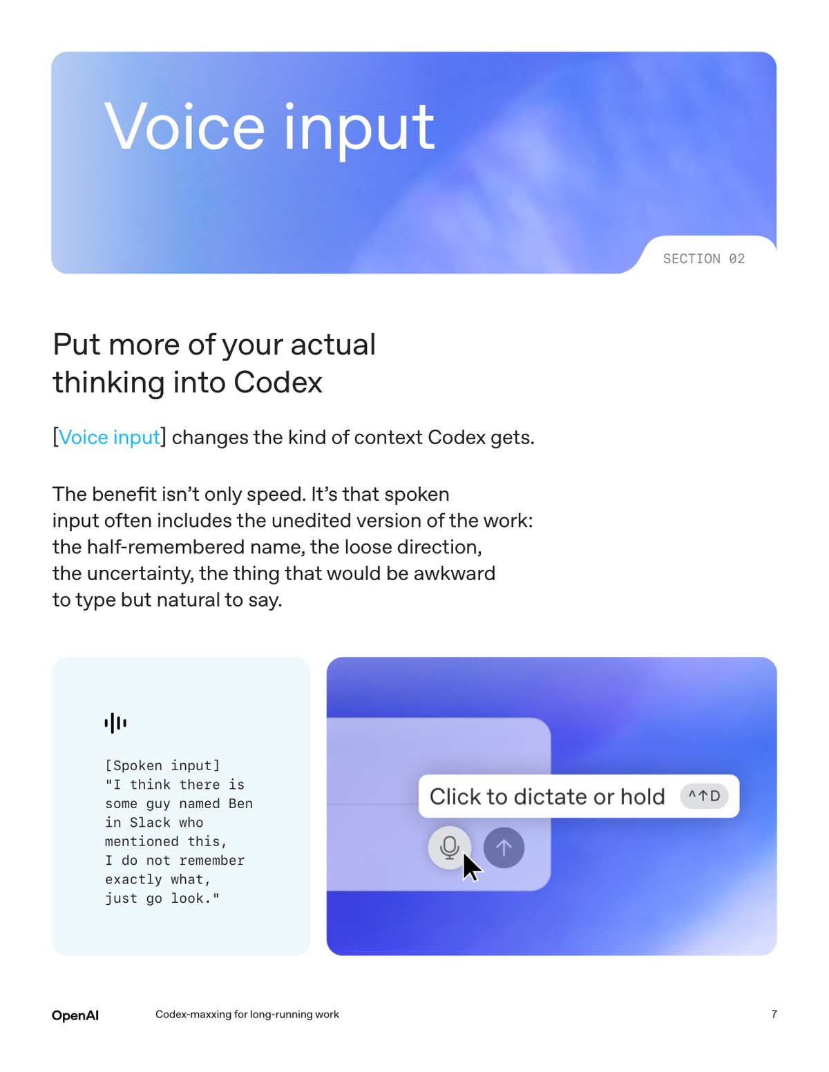 Voice Input 示例